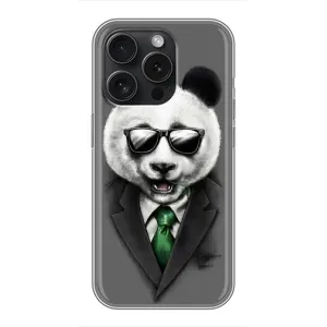 Чохли з Пандами на iPhone 15 Pro (Панда в окулярах)