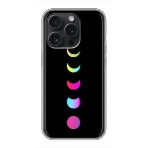 Чохол (ТПУ) з планетами на iPhone 15 Pro (Повнолуння)