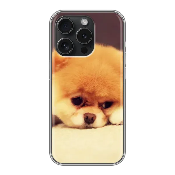 Чехол с рисунком «Померанский шпиц» для iPhone 15 Pro Чехол с рисунком «Померанский шпиц» для iPhone 15 Pro