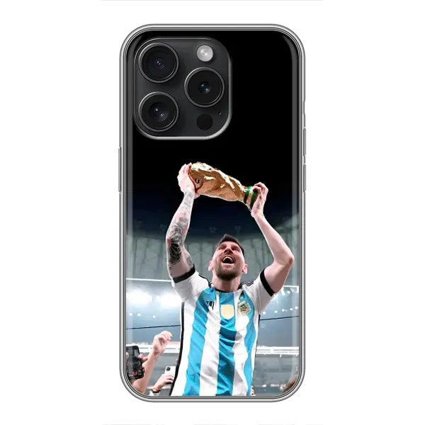 Чехол с рисунком «Счастливый Месси» для iPhone 15 Pro Чехол с рисунком «Счастливый Месси» для iPhone 15 Pro