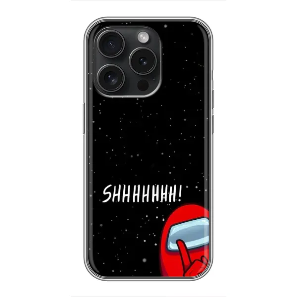 Чехол с рисунком «SHHHHH» для iPhone 15 Pro Чехол с рисунком «SHHHHH» для iPhone 15 Pro