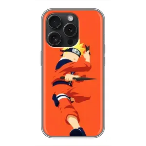 Чехлы с принтом Наруто на iPhone 15 Pro (Силуэт Наруто)