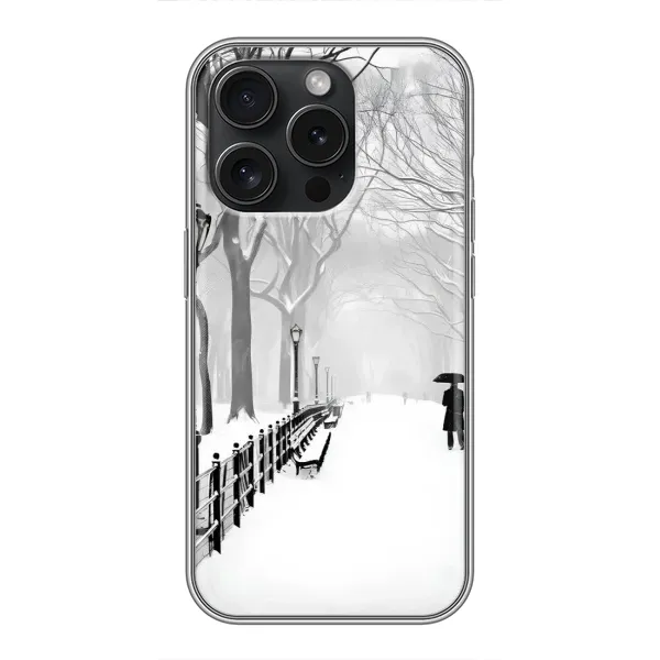 Чехол с рисунком «Снегом замело» для iPhone 15 Pro Чехол с рисунком «Снегом замело» для iPhone 15 Pro