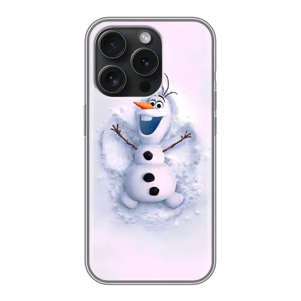 Чехол с рисунком «Снеговик Олов» для iPhone 15 Pro Чехол с рисунком «Снеговик Олов» для iPhone 15 Pro