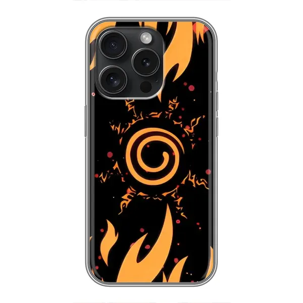 Чехол с рисунком «Солнце Наруто» для iPhone 15 Pro Чехол с рисунком «Солнце Наруто» для iPhone 15 Pro