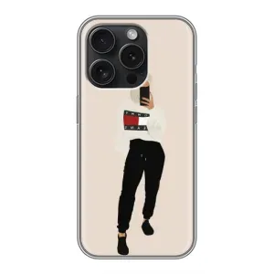 Силіконовый Чохол на iPhone 15 Pro з картинкой Модных девушек (Стильна)