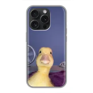 Бампер з принтом Меми для iPhone 15 Pro (Качка)