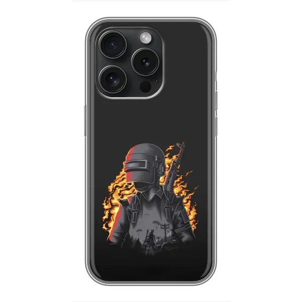 Чехол с рисунком «В огне» для iPhone 15 Pro Чехол с рисунком «В огне» для iPhone 15 Pro
