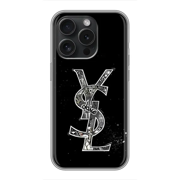 Чехол с рисунком «YSL» для iPhone 15 Pro Чехол с рисунком «YSL» для iPhone 15 Pro