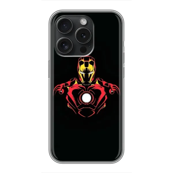 Чехол с рисунком «Железный человек» для iPhone 15 Pro Чехол с рисунком «Железный человек» для iPhone 15 Pro