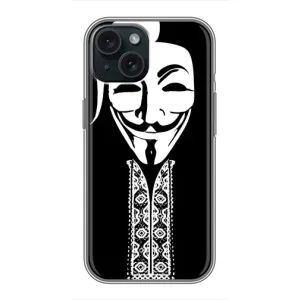 Чохол з малюнком «Анонімус» для iPhone 15