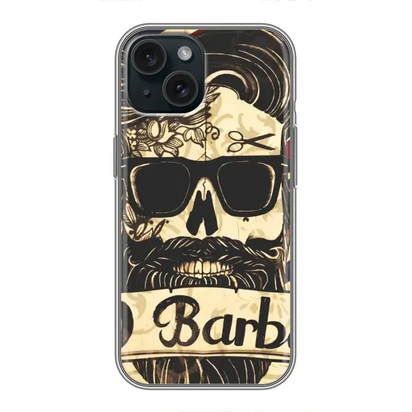 Чехол с рисунком «Барбер шоп» для iPhone 15