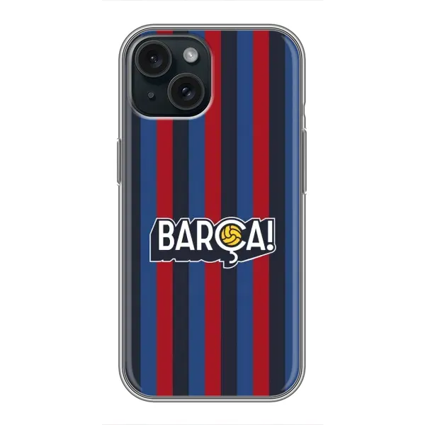 Чехол с рисунком «BARCA» для iPhone 15