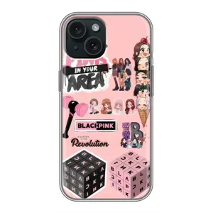 Чохли з картинкою для iPhone 15 (BLACK PINK колаж)