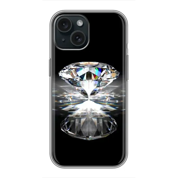 Чехол с рисунком «Бриллиант» для iPhone 15