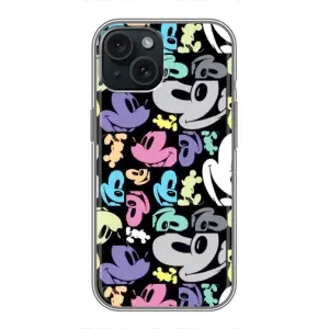 Чехлы с принтом Микки Маус на iPhone 15 (Цветной Микки Маус)