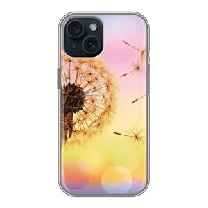 Силіконовий Чохол з кульбабками на iPhone 15 (Квітка-кульбаба)
