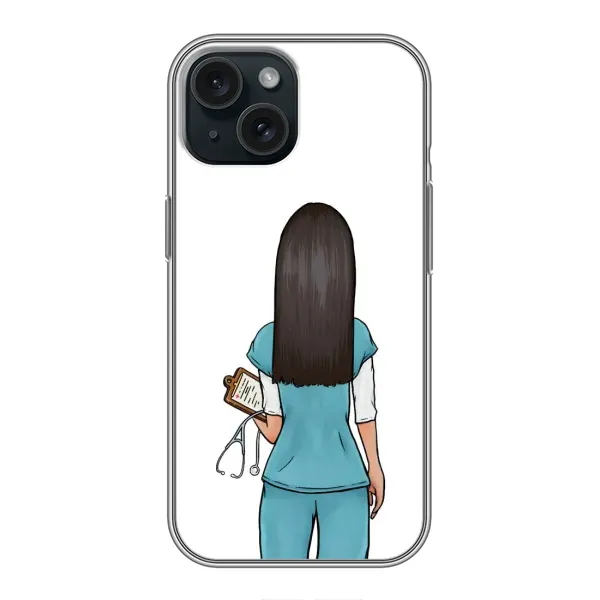 Чехол с рисунком «Доктор» для iPhone 15