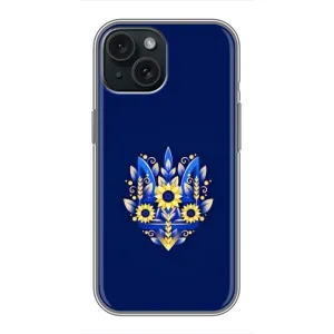 Чехол с картинкой (Патриотический ГЕРБ) на iPhone 15 (герб)