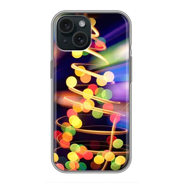 Чехол с рисунком «Гирлянды» для iPhone 15
