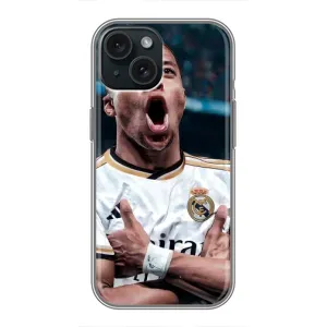 Чехол (TPU) с Футболистом на iPhone 15 (Гол Мбаппе)