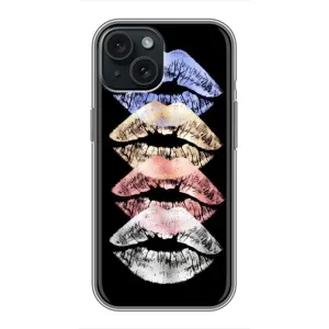 Чехол Стильные девушки на iPhone 15 (Губы)