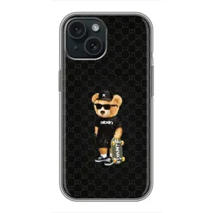 Чехлы Мишка Тедди для Айфон 15 (GUCCI Teddy)