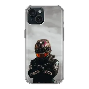 Чехол фильм Формула 1 для iPhone 15 (Хэмилтон 44)