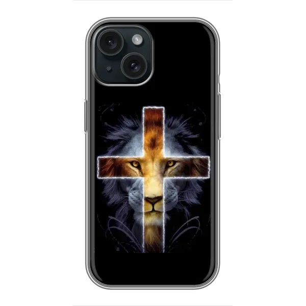 Чехол с рисунком «Иисус Лев» для iPhone 15 Чехол с рисунком «Иисус Лев» для iPhone 15