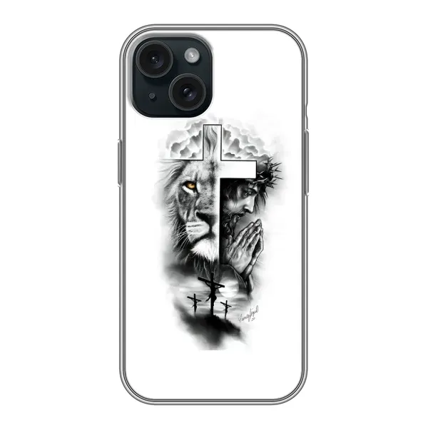 Чехол с рисунком «История Христа» для iPhone 15 Чехол с рисунком «История Христа» для iPhone 15