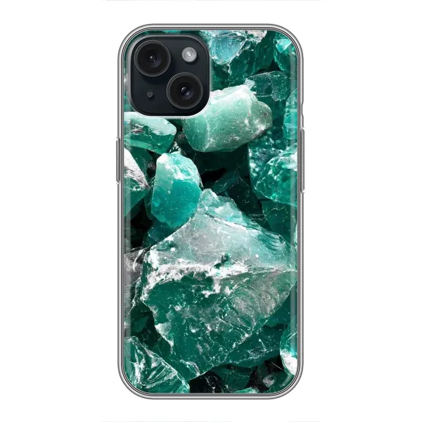 Чехол с рисунком «Изумруд» для iPhone 15