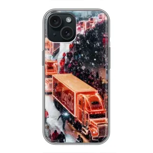 Чехлы на Новый Год iPhone 15 (Кока Кола)