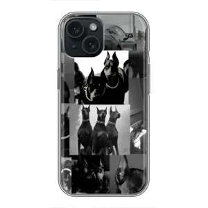 Чохол ДОБЕРМАН для iPhone 15 (Колаж Доберман)