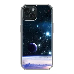 Чохол (ТПУ) з планетами на iPhone 15 (Космічний вид)
