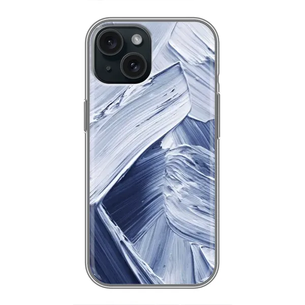 Чехол с рисунком «Краски мазки» для iPhone 15