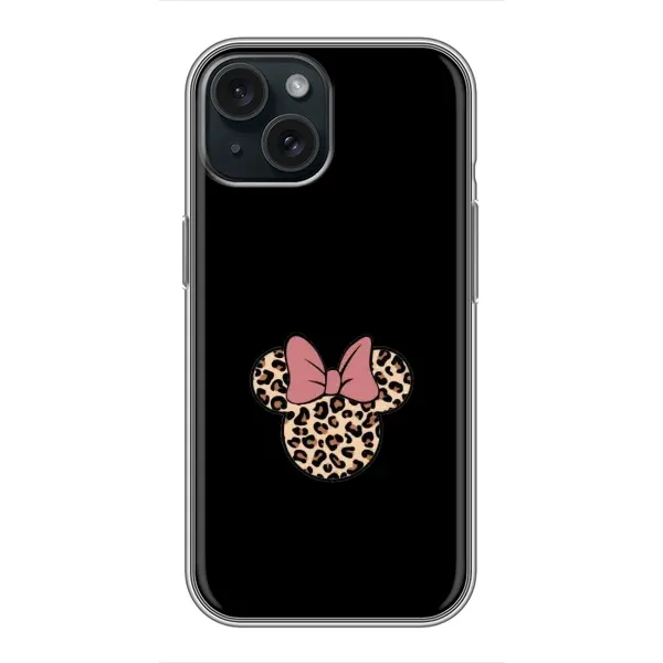 Чехол с рисунком «Леопардовая Минни» для iPhone 15 Чехол с рисунком «Леопардовая Минни» для iPhone 15