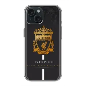 Силіконові Чохли з принтом Футбол на iPhone 15 (Liverpool)