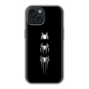 Чехол Супергерой Человека Паука на iPhone 15 (Лого паука)
