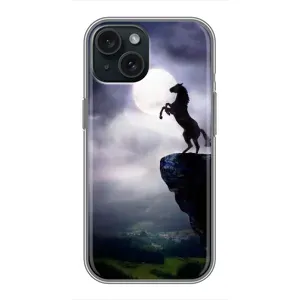 Чохли з зображенням різних тварин на iPhone 15 (Кінь)