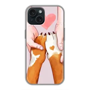 Чохол (ТПУ) Милі песики для iPhone 15 (Любов до собак)