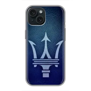 Чохли з тематикою "Круті машини" на iPhone 15 (Лого Maserati)