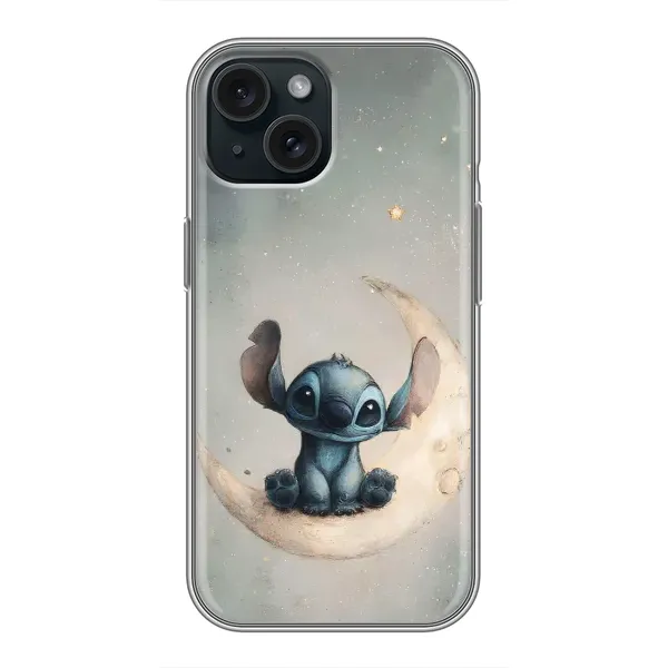 Чехол с рисунком «Милый Стич» для iPhone 15 Чехол с рисунком «Милый Стич» для iPhone 15