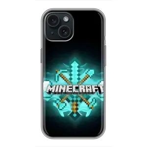 Чехол майнкрафт для iPhone 15 (MineCraft 2)