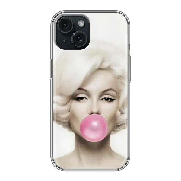 Чехол с рисунком «Монро» для iPhone 15