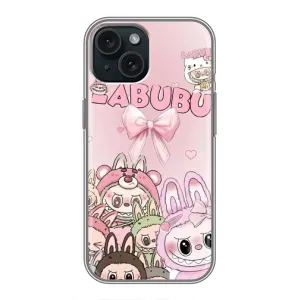 Чехол с принтом Лабубу для iPhone 15 (Монстры Лабубу)