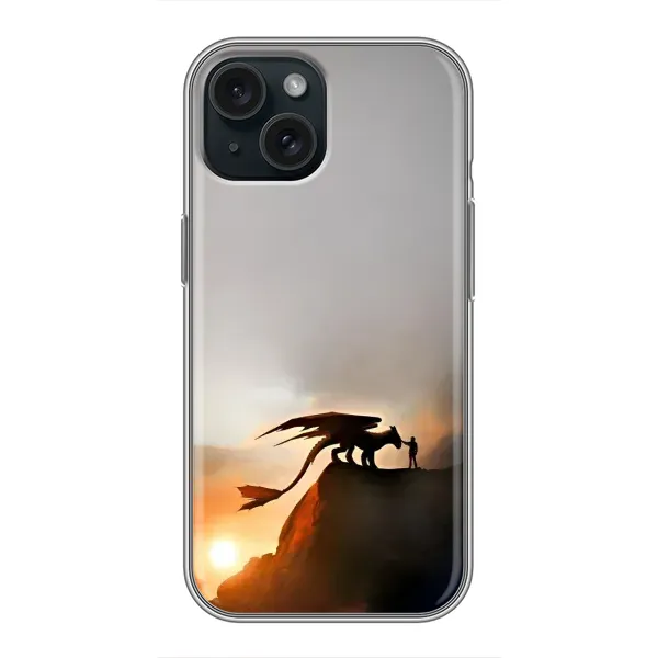Чехол с рисунком «Мультиик Беззубик» для iPhone 15 Чехол с рисунком «Мультиик Беззубик» для iPhone 15