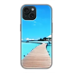 Летний Чехол на iPhone 15 (Набережная)