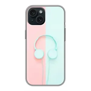 Чехол с рисунком «Наушники» для iPhone 15