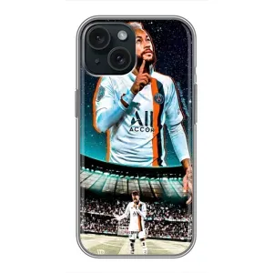Силиконовый Чехол iPhone 15 (Неймар ПСЖ)