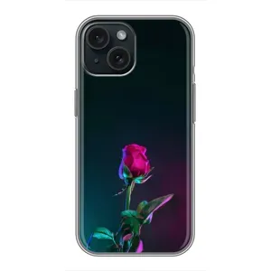 Чохли з принтом Троянд для iPhone 15 (Нічна троянда)